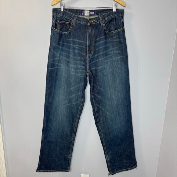 Vintage COOGI Buggy Straight Jeans Blue Streetwear 90's Y2K Men’s 34 - Picture 1 of 13